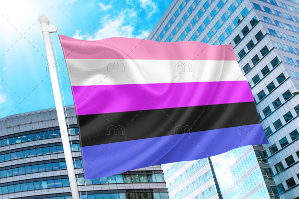 Genderfluid Pride Flag PN0112 2x3 ft (60x90cm) / 2 Grommets Official PAN FLAG Merch