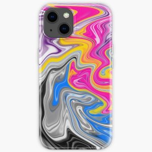 Abstract PanRomantic Asexual Pride Flag iPhone Soft Case RB1901 product Offical Asexual Flag Merch
