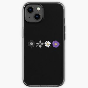 Pastel Flowers. Asexual Pride iPhone Soft Case RB1901 product Offical Asexual Flag Merch
