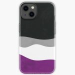 Asexual Pride Flag Gift, Nonsexual identity pride flag , Abstract Minimalism art, LGBT iPhone Soft Case RB1901 product Offical Asexual Flag Merch
