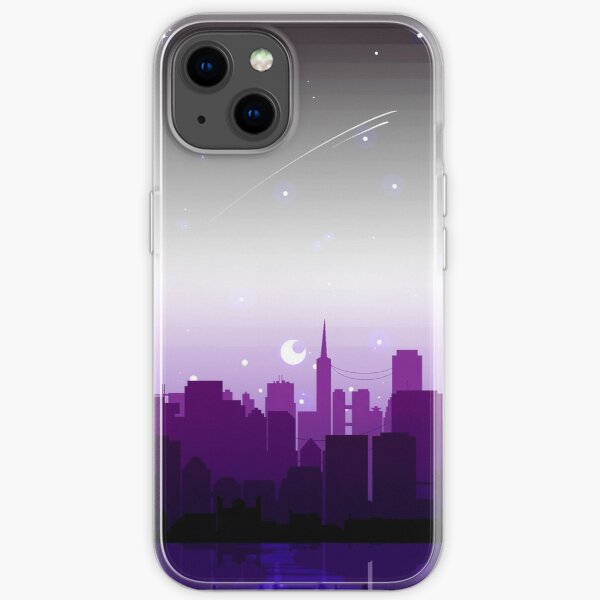 Asexual Pride Cityscape iPhone Soft Case RB1901 product Offical Asexual Flag Merch