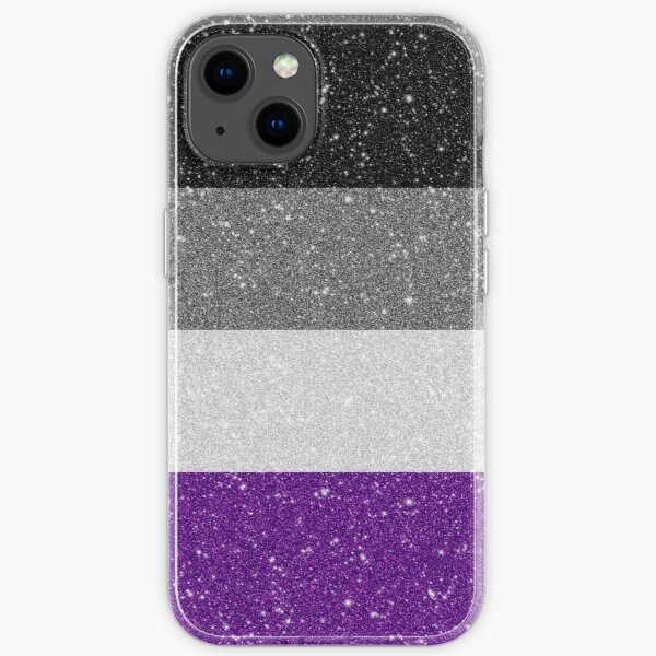 Faux  Glitter Asexual Pride Flag iPhone Soft Case RB1901 product Offical Asexual Flag Merch