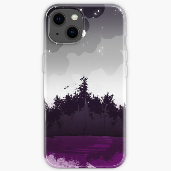 asexual pride forest iPhone Soft Case RB1901 product Offical Asexual Flag Merch