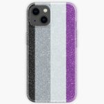 Asexual Pride Flag Glitter iPhone Soft Case RB1901 product Offical Asexual Flag Merch