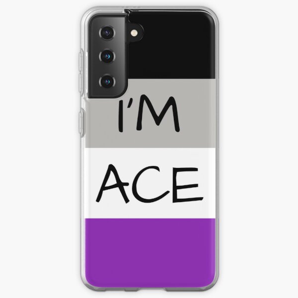 ASEXUAL FLAG I'M ACE ASEXUAL T-SHIRT Samsung Galaxy Soft Case RB1901 product Offical Asexual Flag Merch