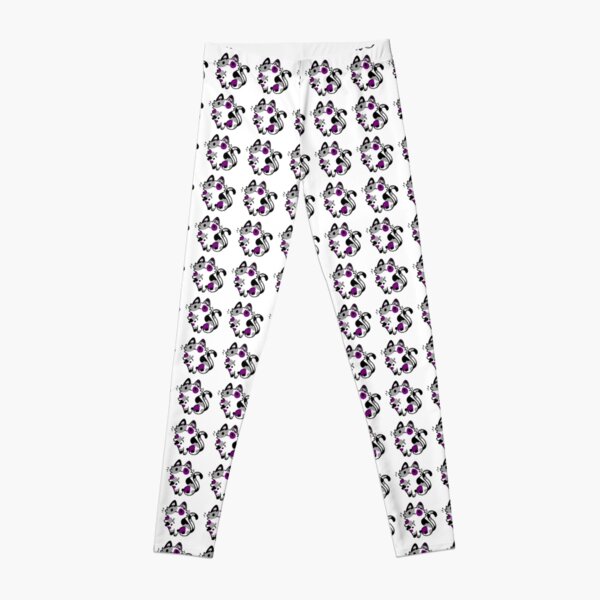 asexual pride cat Leggings RB1901 product Offical Asexual Flag Merch
