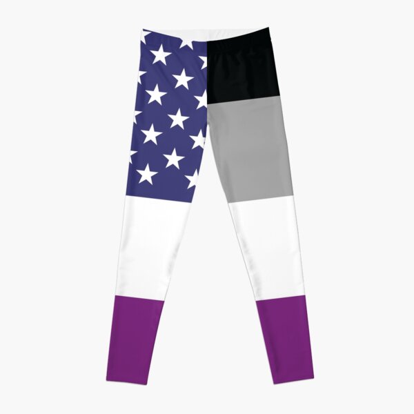 Asexual American Flag Leggings RB1901 product Offical Asexual Flag Merch