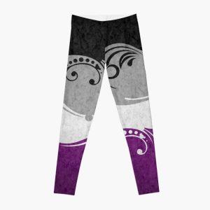 Asexual Ornamental Flag Leggings RB1901 product Offical Asexual Flag Merch