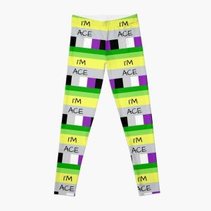 AROMANTIC FLAG ASEXUAL FLAG I'M ACE ASEXUAL T-SHIRT Leggings RB1901 product Offical Asexual Flag Merch