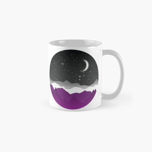 Asexual Night Mountains Landscape Classic Mug RB1901 product Offical Asexual Flag Merch