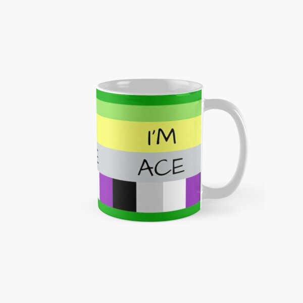 AROMANTIC FLAG ASEXUAL FLAG I'M ACE ASEXUAL T-SHIRT Classic Mug RB1901 product Offical Asexual Flag Merch