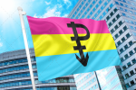Pansexual Pride Flag with P PN0112 2x3 ft (60x90cm) Official PAN FLAG Merch