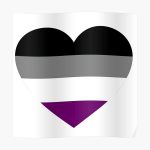 Asexual Pride Flag Heart  Poster RB1901 product Offical Asexual Flag Merch