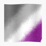 asexual splatter Poster RB1901 product Offical Asexual Flag Merch
