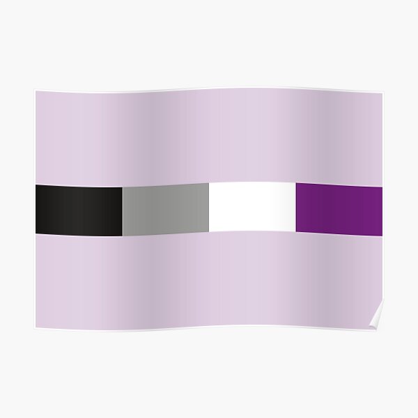 Subtle Asexual Flag  Poster RB1901 product Offical Asexual Flag Merch