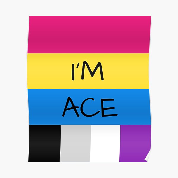 Panromantic Flag Asexual Flag Asexual I'm Ace T-Shirt Poster RB1901 product Offical Asexual Flag Merch