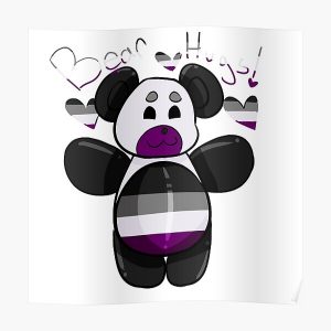 Asexual Pride Flag Bear Poster RB1901 product Offical Asexual Flag Merch