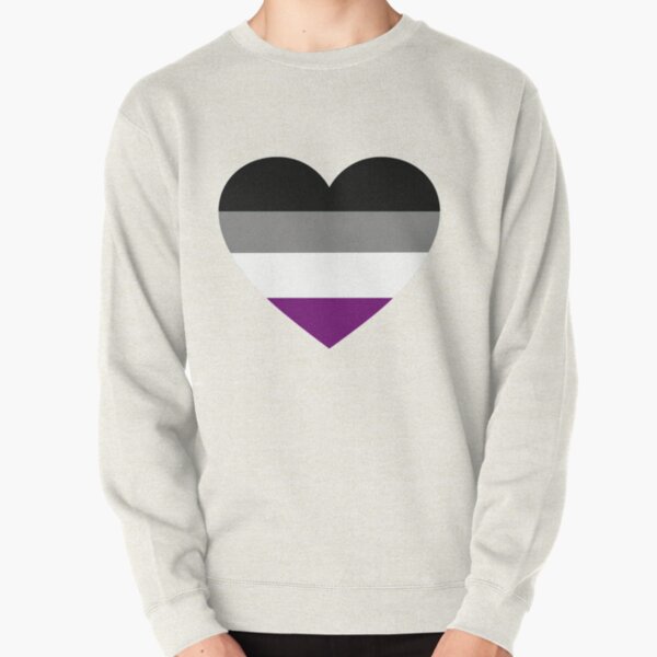 Asexual Pride Flag Heart  Pullover Sweatshirt RB1901 product Offical Asexual Flag Merch