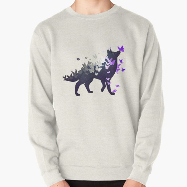 Asexual Pride Galaxy Wolf (Requested) Pullover Sweatshirt RB1901 product Offical Asexual Flag Merch