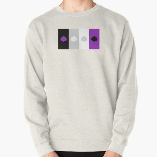 ASEXUAL FLAG ASEXUAL ACE OF SPADES ASEXUAL T-SHIRT Pullover Sweatshirt RB1901 product Offical Asexual Flag Merch