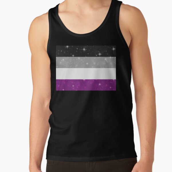 Asexual Pride Sparkle Space Tank Top RB1901 product Offical Asexual Flag Merch