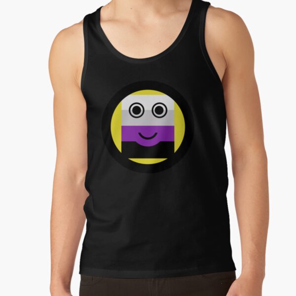 Asexual Smiley Asexual Emoji Asexual Flag Emoji T-Shirt Tank Top RB1901 product Offical Asexual Flag Merch
