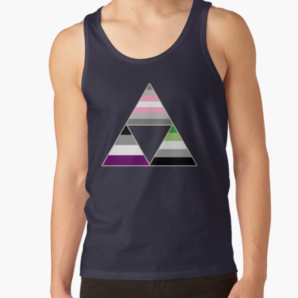 Demigirl Asexual Aromantic Three Triangles Tank Top RB1901 product Offical Asexual Flag Merch