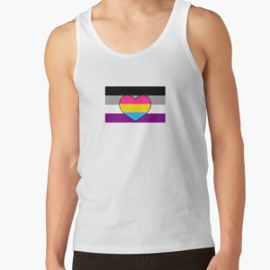 Panromantic Asexual Flag Tank Top RB1901 product Offical Asexual Flag Merch