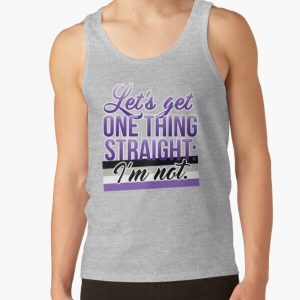 Let's Get One Thing Straight: I'm Not • Asexual Version • LGBTQ* Tank Top RB1901 product Offical Asexual Flag Merch