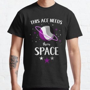 This Ace Needs Their Space For Aromantic Asexuals Classic T-Shirt RB1901 product Offical Asexual Flag Merch