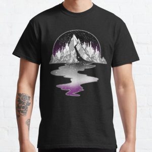 Asexual Flag Mountain River Classic T-Shirt RB1901 product Offical Asexual Flag Merch