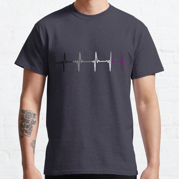Asexual Pride Heartbeat Classic T-Shirt RB1901 product Offical Asexual Flag Merch