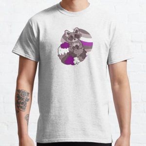 Smiling Pride Raccoon ASEXUAL Classic T-Shirt RB1901 product Offical Asexual Flag Merch