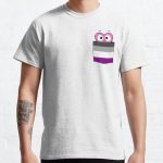 In a Heartbeat - Asexual Flag Pocket Classic T-Shirt RB1901 product Offical Asexual Flag Merch