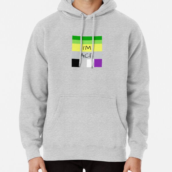 AROMANTIC FLAG ASEXUAL FLAG I'M ACE ASEXUAL T-SHIRT Pullover Hoodie RB1901 product Offical Asexual Flag Merch
