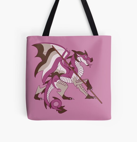 Asexual Pride Flag Dragon (4th Edition) All Over Print Tote Bag RB1901 product Offical Asexual Flag Merch