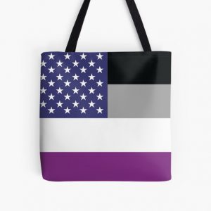 Asexual American Flag All Over Print Tote Bag RB1901 product Offical Asexual Flag Merch