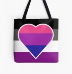 Biromantic Asexual Flag All Over Print Tote Bag RB1901 product Offical Asexual Flag Merch