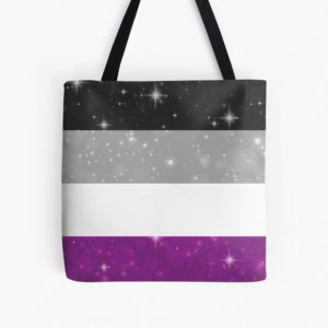 Asexual Pride Sparkle Space All Over Print Tote Bag RB1901 product Offical Asexual Flag Merch
