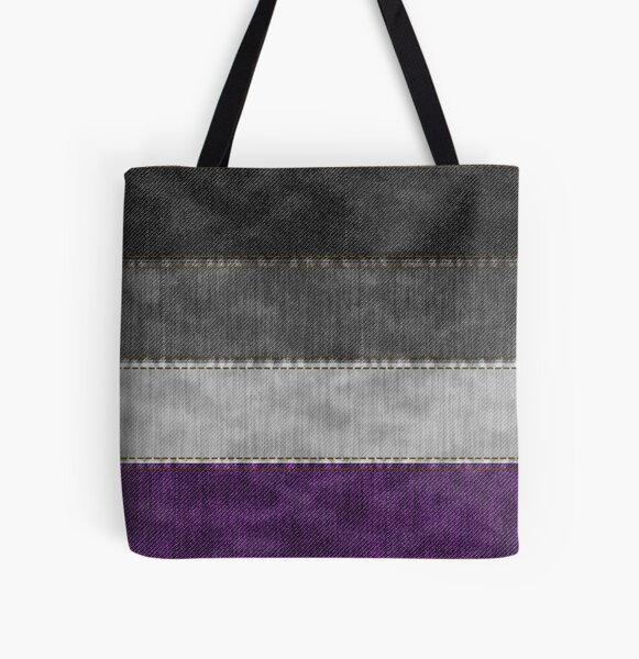 Asexual Denim Flag All Over Print Tote Bag RB1901 product Offical Asexual Flag Merch