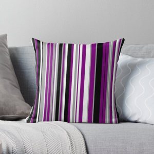 Asexual Pride Flag Colors Throw Pillow RB1901 product Offical Asexual Flag Merch