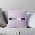 Subtle Asexual Flag  Throw Pillow RB1901 product Offical Asexual Flag Merch