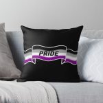 asexual pride banner Throw Pillow RB1901 product Offical Asexual Flag Merch
