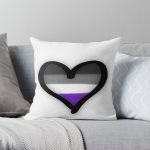 Asexual Heart Throw Pillow RB1901 product Offical Asexual Flag Merch