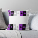 ASEXUAL FLAG ASEXUAL ACE OF SPADES ASEXUAL T-SHIRT Throw Pillow RB1901 product Offical Asexual Flag Merch