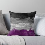 Asexual Paint Splatter Flag Throw Pillow RB1901 product Offical Asexual Flag Merch