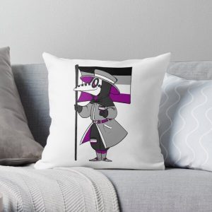 Asexual Pride Plague Doctor Throw Pillow RB1901 product Offical Asexual Flag Merch