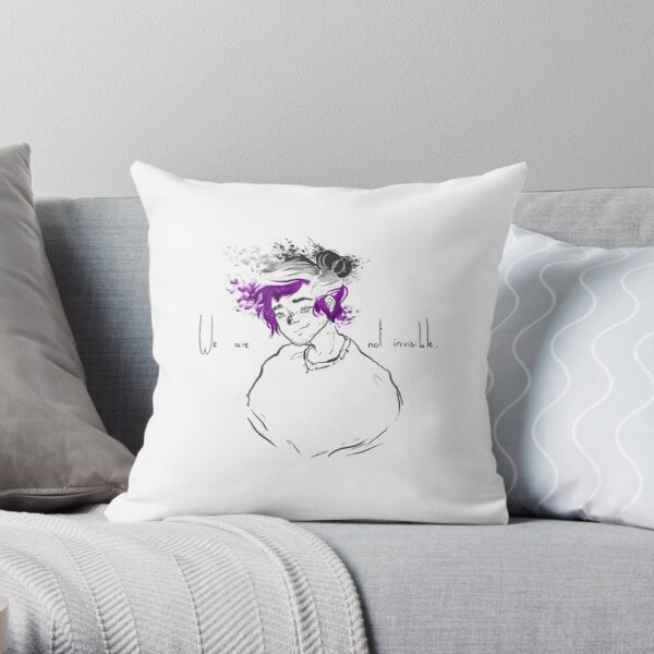 Asexual flag Throw Pillow RB1901 product Offical Asexual Flag Merch