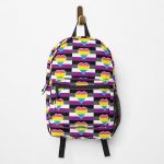 Panromantic Asexual Flag Backpack RB1901 product Offical Asexual Flag Merch
