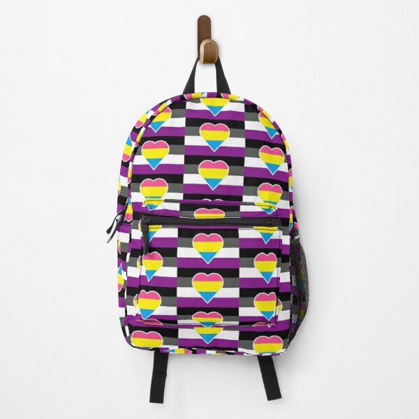 Panromantic Asexual Flag Backpack RB1901 product Offical Asexual Flag Merch